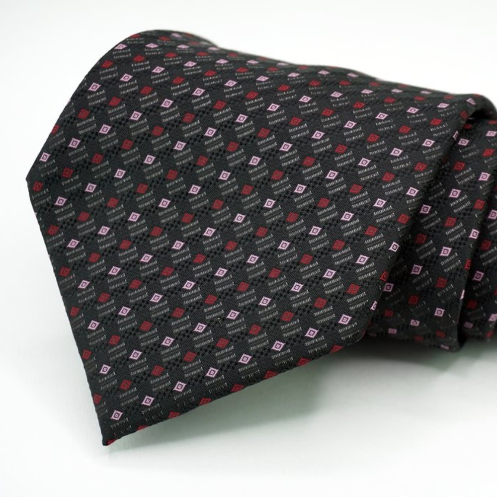 Hugo Boss 100% Silk Neck Tie 3.5" Width Black